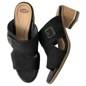 Dr Scholls Womens 8 Spellbound Sandals Heels Shoes Slip On Slides Comfort Chunky